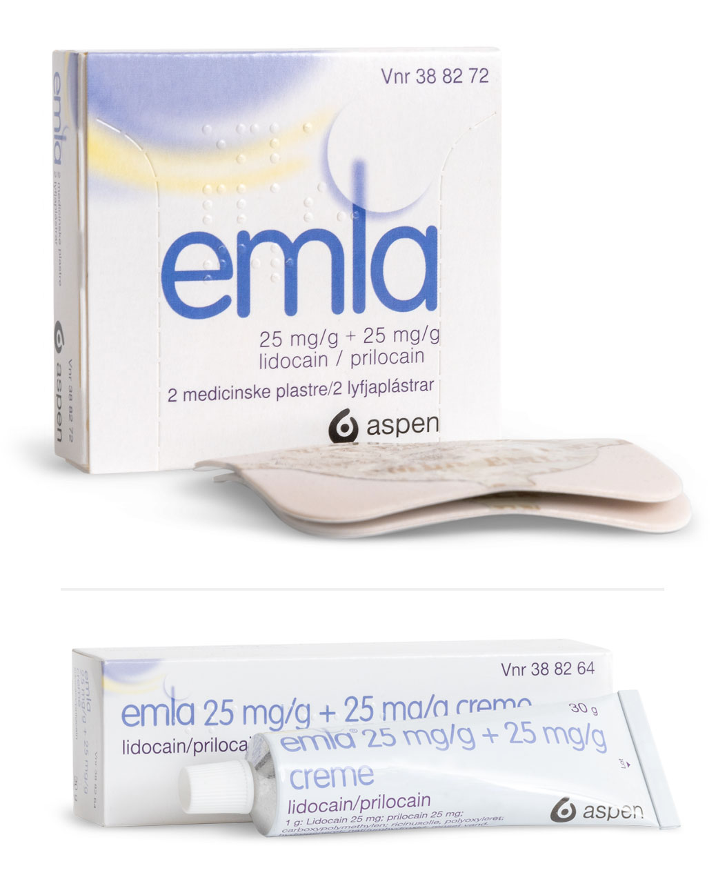 Emla Packshot 5pc tube and dressing